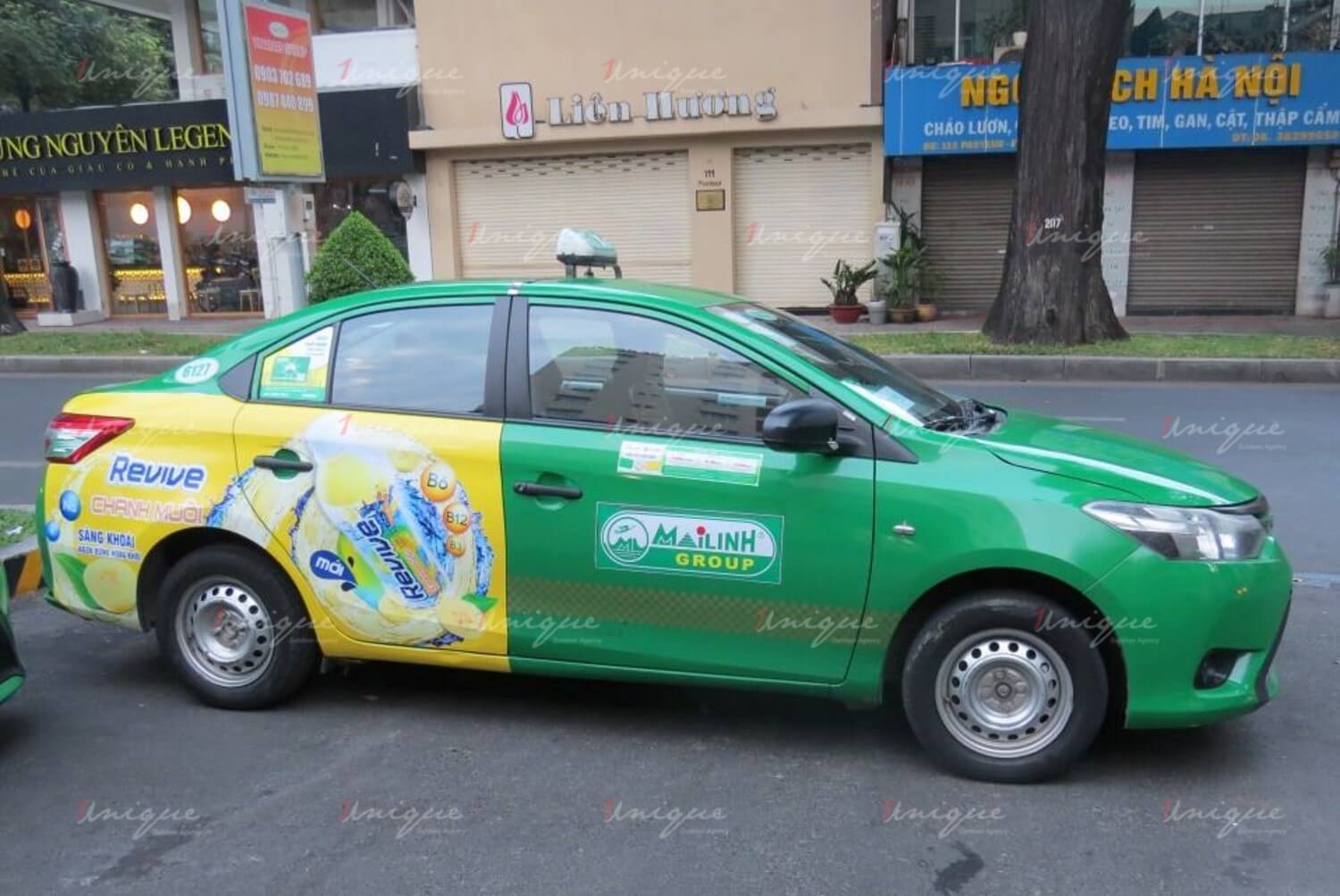 Quảng cáo trên xe taxi cũng là một loại quảng cáo ngoài trời khá phổ biến