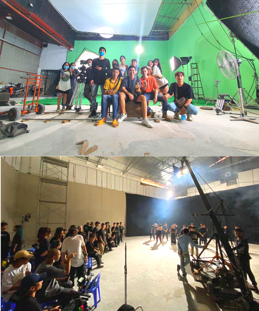 Hình ảnh được chụp trong quá trình quay TVC Nước khoáng Oris của Eonmix tại Studio quay phim - Cine Hà Nội